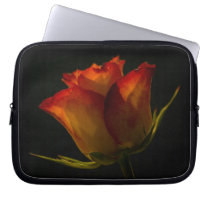 Red Orange and Yellow Rose Computer Sleeves