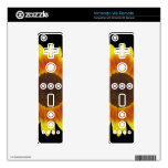 Red, orange, and yellow sunflower nintendo wii remote decal