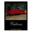 Red & Orange Caboose Poster posters