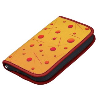 Red Orange Dots and Lines Fun Golden rickshawfolio