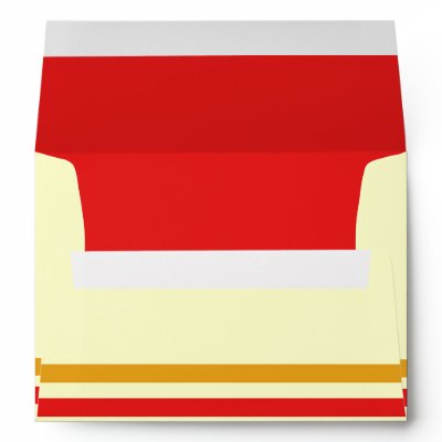 Envelopes on Red Orange Line A7 Envelope Classic From Zazzle Com