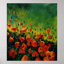 red orange poppies 67 posters