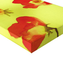 Red-Orange Roses on Canvas canvas prints