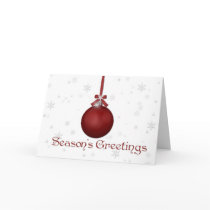 Red Oranment Snowflakes Christmas Greeting cards by StarStock Red Oranment Snowflakes Christmas Greeting cards