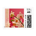 Red Orchid • February Wedding Stamp