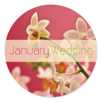 Red Orchid • January Wedding Sticker by SabineStGreetings Red Orchid • January Wedding Sticker