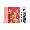 Red Orchid • October Wedding Stamp by SabineStGreetings Red Orchid • October Wedding Stamp