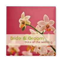 Red Orchid • Save the Date Magnet