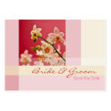 Red Orchid • Save the Date Mini Card business cards by SabineStGreetings Red Orchid • Save the Date Mini Card business cards