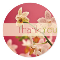 Red Orchid • Thank You Sticker by SabineStGreetings Red Orchid • Thank You Sticker