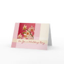 Red Orchid • Wedding Congratulation Card by SabineStGreetings Red Orchid • Wedding Congratulation Card