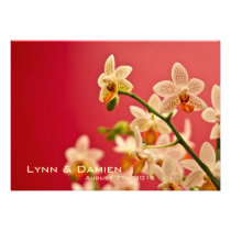 Red Orchid • Wedding Invitation invitations