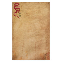 Red Oriental Dragon stationery