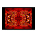 red ornament posters