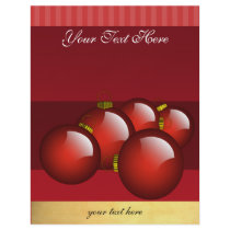 Red Ornaments Business Flyer