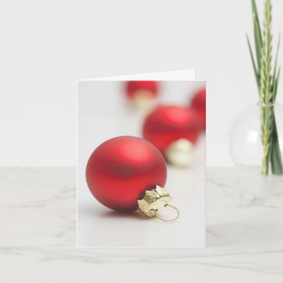 Red Ornaments cards