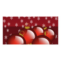 Red Ornaments photo cards
