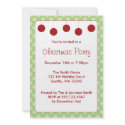 Red Ornaments Polka Dots Christmas Holiday Party invitations by augustafternoon Red Ornaments Polka Dots Christmas Holiday Party invitations