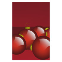 Red Ornaments Stationery