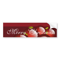 Red Ornaments Stationery bumper stickers by samack Red Ornaments Stationery bumper stickers