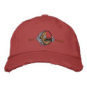 Red Oscar Fish embroidered hats by oscar_azac Red Oscar Fish embroidered hats