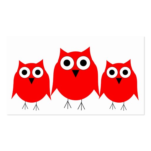 Red Owl Business Card (back side)