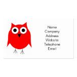 Red Owl Business Card