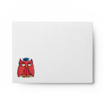 Red Owl Grad A2 Note Card Envelope envelopes