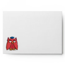Red Owl Grad A7 Card Envelope envelopes