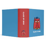 Red Owl Grad aqua Binder