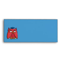Red Owl Grad aqua Letterhead Envelope envelopes