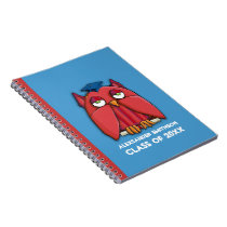 Red Owl Grad aqua Notebook notebooks