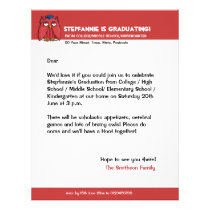 Red Owl Grad red Graduation Letterhead letterhead