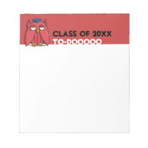 Red Owl Grad red Small Notepad notepads