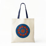 Red Owl Mandala Canvas Bag