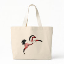 Red Paint Sadllebred Filly rearing Canvas Bags