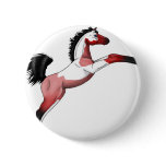 Red Paint Sadllebred Filly rearing Button