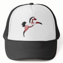 Red Paint Sadllebred Filly rearing Trucker Hat
