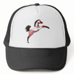 Red Paint Sadllebred Filly rearing hats