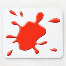 red-paint-splodge mousepads by prawny red-paint-splodge mousepads