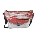 Red Painted Wooden Barn Door Courier Bags