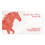 Red Paisley Horse Business Card