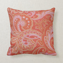 Red-Paisley pillow