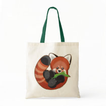 Red Panda Tote Bags