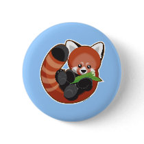 Red Panda Pinback Button