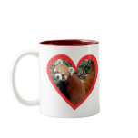 Red Panda Heart Mug