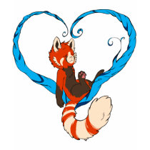 Red Panda Heart Shirt