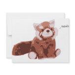Red Panda Personalized Announcement
