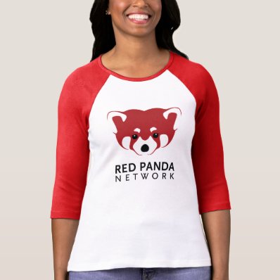 Red Panda Logo 3/4 Sleeve T Shirts