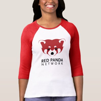 Red Panda Logo 3/4 Sleeve Tshirts